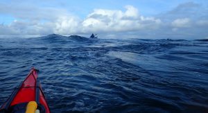 sea kayaking big waves